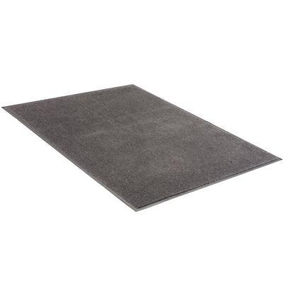 Lavex 4' x 6' Gray Washable Nylon Rubber-Backed Indoor Entrance Mat