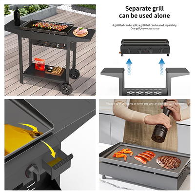 Camp Chef VersaTop 2X Two Burner Portable Flat Top Propane Gas Grill -  FTG400 : BBQGuys