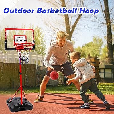 Kids Basketball Hoop Adjustable Height 2.9 ft-6.2 ft Toddler Basketball  Hoop for Kids Indoor Outdoor Play Mini Portable Kids Basket Ball Goal  Backyard