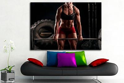 Personalized Gym Skull Train Like A Beast Dumbbell Area Rug, Home