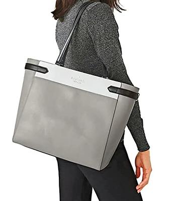 Kate Spade New York Staci Medium Saffiano Leather Satchel (Nimbus Grey)