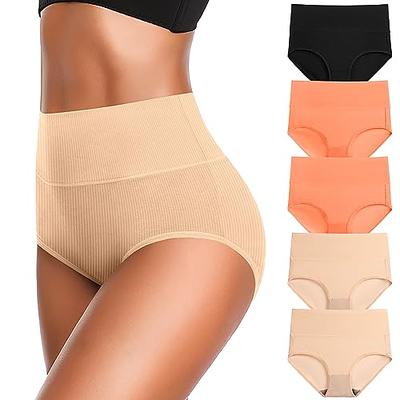 voenxe Womens Seamless Hipster Panties Stretch Breathable No Show Bikini  Underwear 5 Pack (C-5 Pack Basics, Small) 