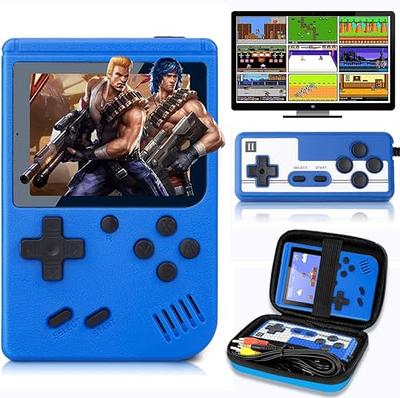  Handheld Game Console for Kids Adults, Game Boy Portable Retro  Game Console with 500 Classic Arcade Video Games 3 Inch Color Screen,  1020mAh Rechargeable Support TV Connection & Two Players(red) 