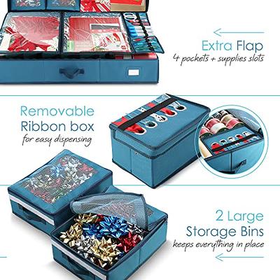  Large Christmas Ornament Storage Box-Storage Container Keeps  128 Holiday Ornaments and Xmas Accessories, Underbed Storage Organizer,  3-inch Compartment, Adjustable, Dual Zipper, Tear-Proof Material : Home &  Kitchen