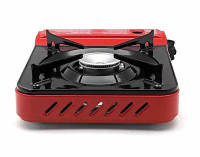 Maxsun Portable Gas Stove MS3800 (Red), 9,560BTU High Power, Camp