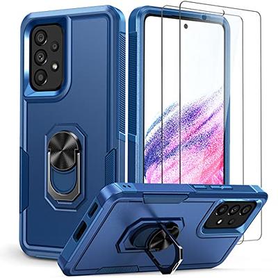 for Samsung A53 5G Case, Galaxy A53 5G Case with HD Screen Protector,  360°Military Grade Rotatable Kickstand (Heavy Duty) Shockproof Protective  Fit