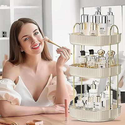 Bathroom Organizer Countertop 3 Tier Foldable Spice Rack Counter