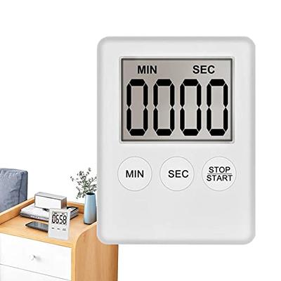 6 Pack Small Digital Kitchen Timer Classroom Timers for Kids, Kitchen Timer  for Cooking with 6 Pieces Lanyard Magnetic Back and ON/Off Switch Second