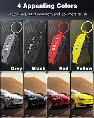 TPARTS Key Card Case for Tesla Model 3 and Model Y, Key Card Holder Key  Protector Cover Accessories Including Key Chain, Portable and Slim Design  with