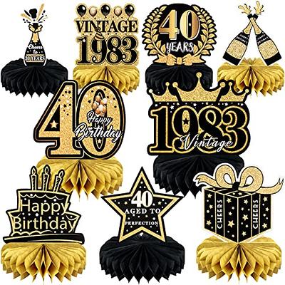 40th Birthday Party Decorations for Men Including Happy Birthday