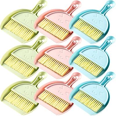  Kids Broom and Dustpan Set 2Pcs/Set PP Cute Cartoon Frog  Pattern Toddler Broom Odor-Free Smooth Handle Washable PET Brush Hand Brooms  : Health & Household