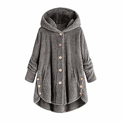  Cllios Black Of Friday Order Deals 2023 Women Fuzzy Fleece  Jacket Fluffy Sherpa Coat Full Zip Up Hoodie Plush Sweater Jacket Women  Winter Clothes Fashion Long Sleeve Zipper Sweatshirt Pockets