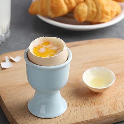 Leegg Stainless Steel Egg Cups for Soft & Hard Boiled Eggs Set of 8 Egg Holder Tray Kitchen Tool