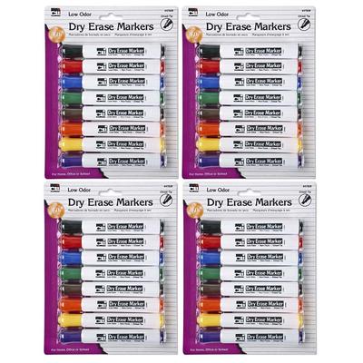  Charles Leonard Dry Erase Markers, Pocket Style with Bullet  Tip, 12 Markers per Box, Red (47330) : Office Products