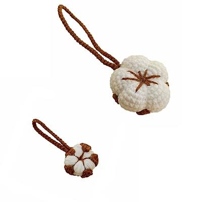 BOOFIRE Handmade Cherry Keychain, Handmade Cherry Ornaments, Handmade Cherry Bag Pendant (1pc)
