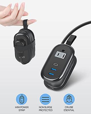 Travel Essentials BEVA Travel Power Strip with USB C Ports, Non Surge  Protector Portable Outlet with 4FT Travel Extension Cord, 2 Outlets 3 USB  Ports, Cruise Ship Essentials Travel Accessories - Yahoo Shopping