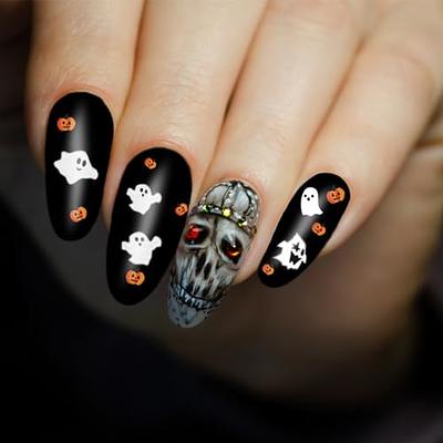 TailaiMei 1500 Pcs Halloween Nail Decals Stickers, 12 Sheets Self-Adhesive DIY  Nail Art Tips Stencil for Halloween Party, Include Pumpkin/Bat/Ghost/Witch  etc - Yahoo Shopping
