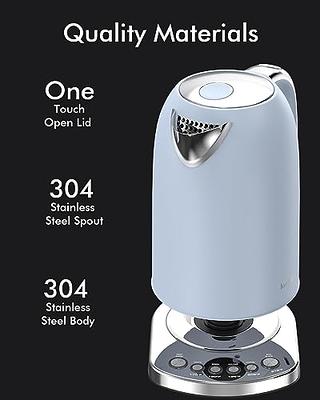 Mecity Tea Kettle Electric Tea Pot with Removable Infuser, 9 Preset Brewing  Programs Tea Maker with Temprature Control, 2 Hours keep Warm, 1.7 L,  1200W, Glass and Stainless Steel 