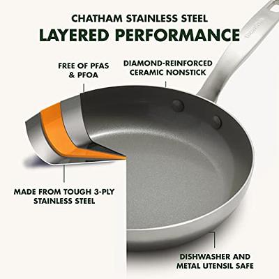 Chatham Black Ceramic Nonstick 11 Round Grill Pan