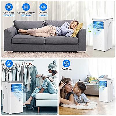 10,000 BTU Portable Air Conditioner Cools 450 Sq. Ft. with Dehumidifier and  Remote in White