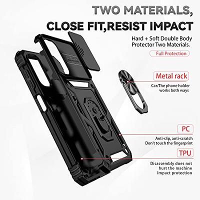  Samsung Galaxy A14 5G Case with Screen Protector, Military  Grade Dual Layer Shockproof Heavy Duty Full Body Protective Phone Cover,  Built in Rotatable Magnetic Ring Holder for (Black) : Industrial 