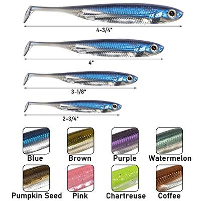 Dr.Fish Paddle Tail Swimbaits, Soft Plastic Baits for Bass Fishing,  Freshwater Soft Fishing Lures Swim Shad Bait Minnow Lures Drop Shot Baits  3-1/8 Inches Blue - Yahoo Shopping