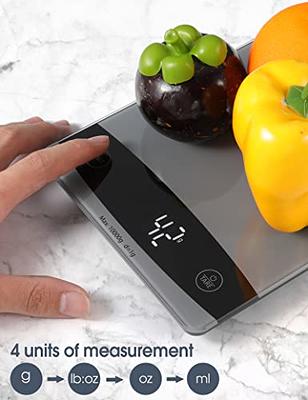 KUBEI Upgraded Larger Size Digital Food Scale Weight Grams and