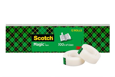 Scotch Magic Invisible Tape 810 With C-60 Dispenser, 3/4 x 1,000, Pack Of  10 Rolls