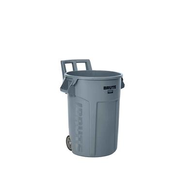 Rubbermaid 44 gal. Brute Vented Trash Receptacle, Round, Yellow