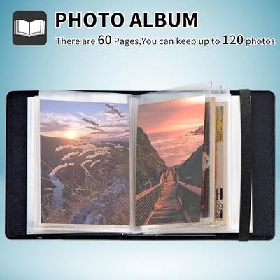 52 Photos Small Mini Capacity Vegan Leather Cover Photo Album 4x6 Photos  for Kid