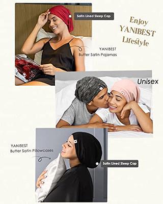  YANIBEST Satin Bonnet Silk Bonnet Hair Bonnet for