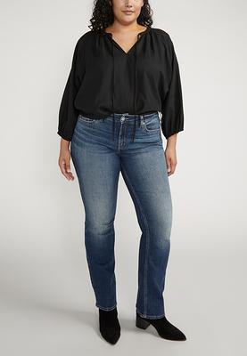 G by Giuliana The Trouser Denim Sateen Wide-Leg Jean - Blue - Size Petite  Womans 24 - Yahoo Shopping