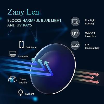 racico Computer Blue Light Blocking Glasses 3 pack Blue Light Glasses Men  Women, Anti Blu-Ray Clear Gaming Glasses Lenses