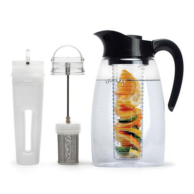 Flavor It 3-in-1 Beverage System with 2.9QT Tritan Pitcher, Tea Infuser,  Flavor Infuser, Chill Core- Black - Yahoo Shopping