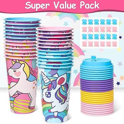 FZR Legend Unicorn Party Favors Goodie Cups, 24 Pack Birthday Party Cups in  4 Colors, 16OZ Reusable Rainbow Unicorn Plastic Party Supplies Decorations  Cups with Lids Plugs for Girls Kids Boys - Yahoo Shopping