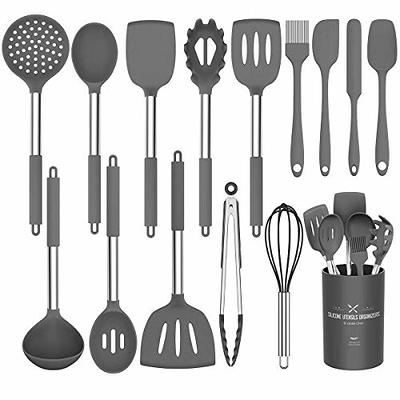 Culinary Couture Black Silicone Cooking Utensils Set of 6, Non