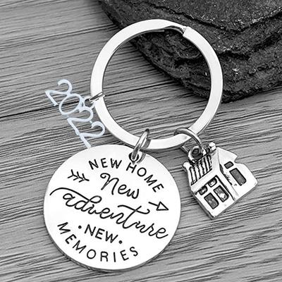 Housewarming Gifts New Home New Adventure 2022 / 2023 Couples Keychain  Ideas Husband Wife Gift For New