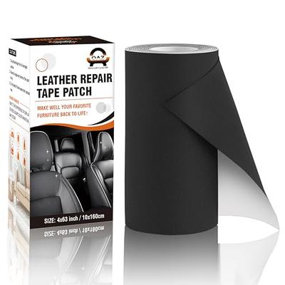 Leather Repair Tape for Couches Car Seats Sofa Jackets, Dark Brown 4x63  Inch