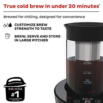 Special Savings Cold Brew Coffee Maker 2pc - 1 qt Black + 1 qt