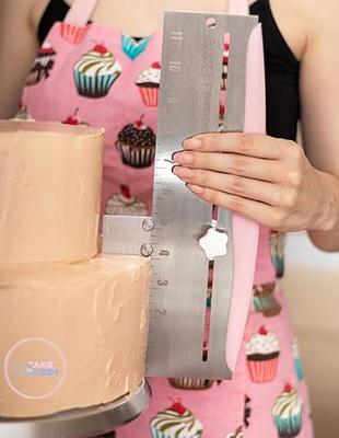 High Metal Cake Scraper Stainless Steel Double-sided Cake Scraper Icing  Fondant Smoother Cake Smoother Metal Cake Combs 