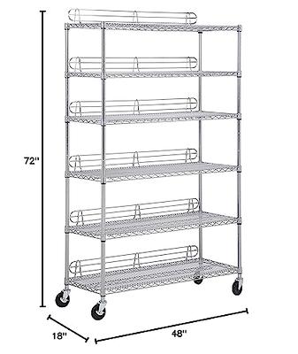 Honey-Can-Do Black 4-Tier Heavy Duty Steel Shelf