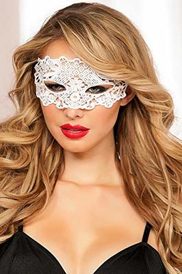 Luxury Mask Womens Stunning Masquerade Lace Mask Lace Headpiece for Adult Disguise for Costume Party, Cosplay & More