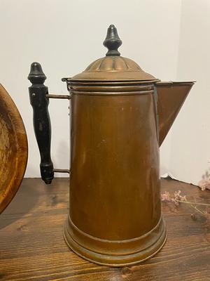 Farmhouse Vintage Copper & Brass Tea or Hot Water Kettle