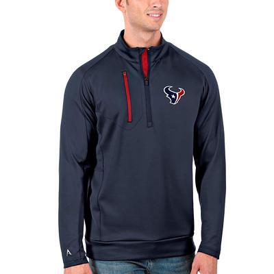 Buffalo Bills Antigua Bender Quarter-Zip Pullover Top - White/Navy