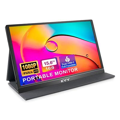 Arzopa Portable Monitor 17.3 Inch,1080P HDR IPS Laptop Computer Monitor  HDMI USB C External Screen for Mac Switch