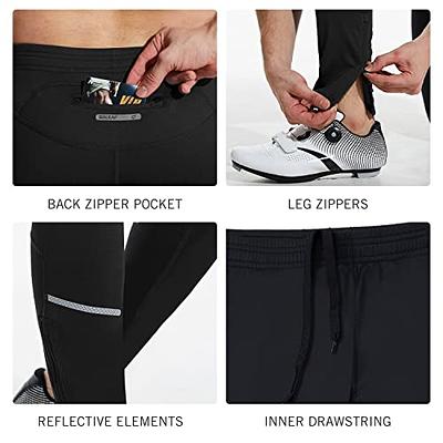 BALEAF Men's Winter Running Tights Thermal Cycling Pants Cold