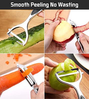 Spring Chef Premium Swivel Vegetable Peeler, Soft Grip Handle and Ultr