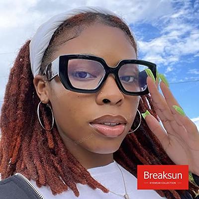  Breaksun Fashion Big Square Sunglasses for Women Men