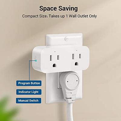 DEWENWILS Remote Control Outlet Plug Wireless On Off Power Switch,  Programmable Remote Light Switch Kit, 100ft RF Range, Compact Design, ETL  Listed