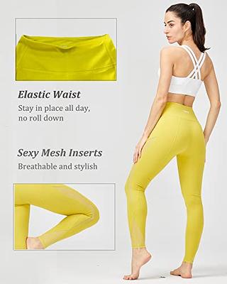 ONGASOFT High Waisted Yoga Pants for Women Running Workout Mesh Leggings  Side Pockets Squat Proof Tummy Control - Yahoo Shopping